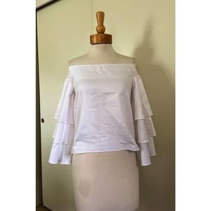 Endless Rose Off the Shoulder White Top XS